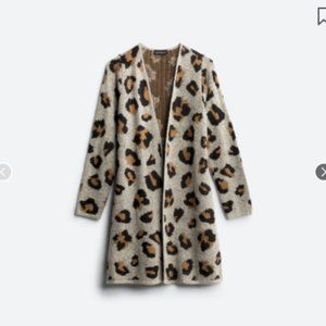 FORTUNE + IVY Leopard Print Long Sleeve Cardigan